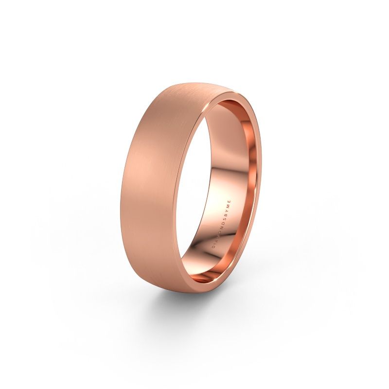 Wedding ring WH0100M26XM 585 rose gold ±6 x 1.5 mm