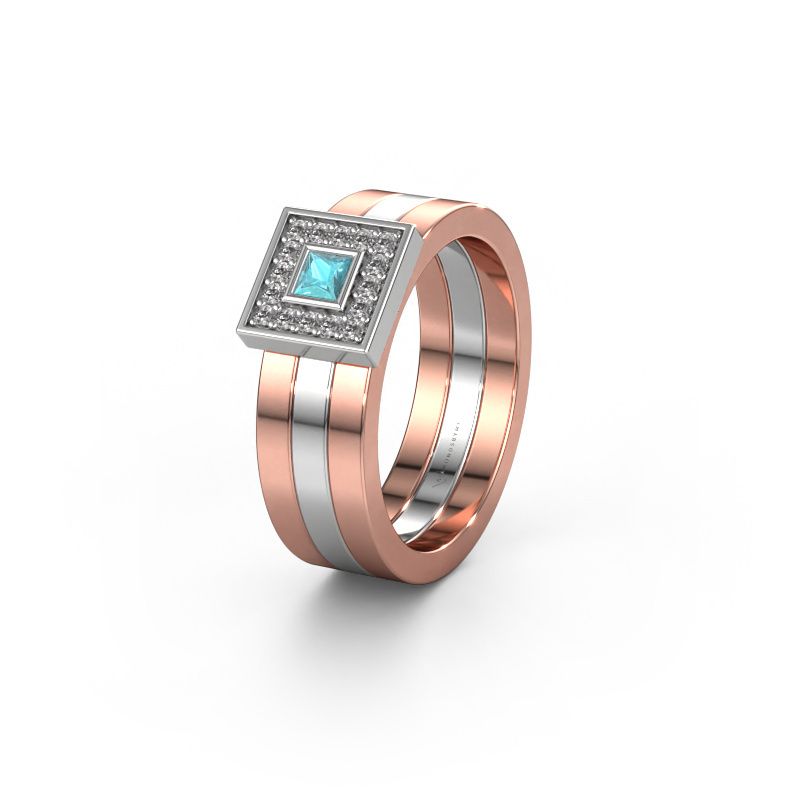 Alliance WH2104L 585 or rose topaze bleue ±6x2.8 mm