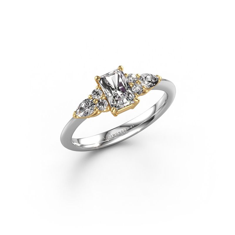 Engagement ring Melani RAD 585 white gold diamond 2.29 crt