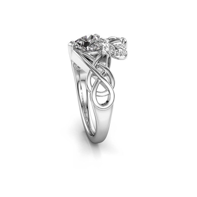 Image of Ring Lucie 950 platinum diamond 0.80 crt