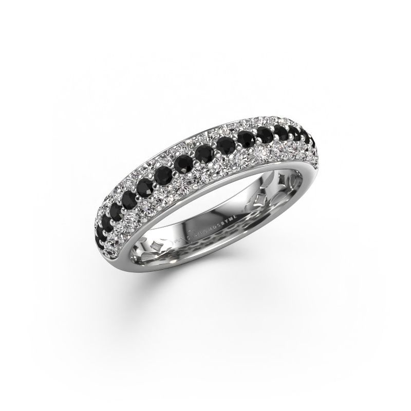 Ring Emely 6 950 platina zwarte diamant 1.02 crt