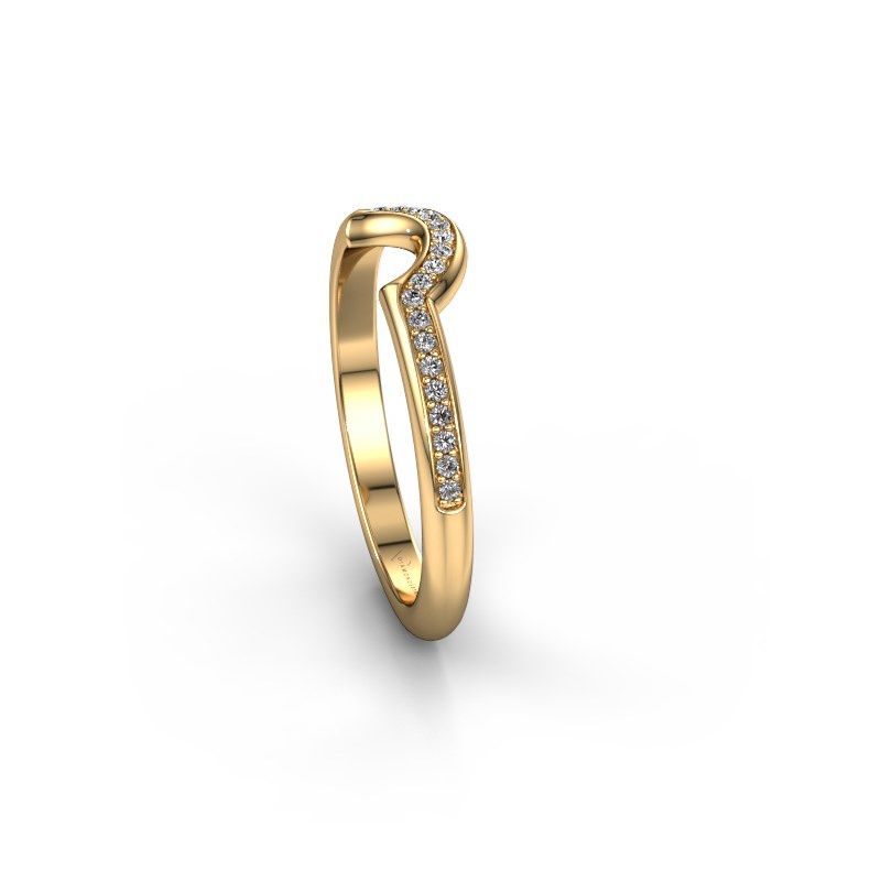 Afbeelding van Aanschuifring SRH0570C20H2<br/>585 goud<br/>Diamant 0.135 crt
