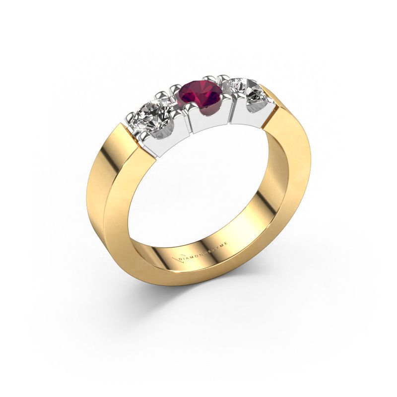 Ring Dana 3 585 gold rhodolite 4 mm