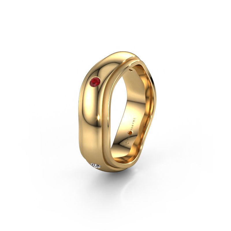 Ehering WH2050L26DP 585 Gold Rubin ±6x2.4 mm