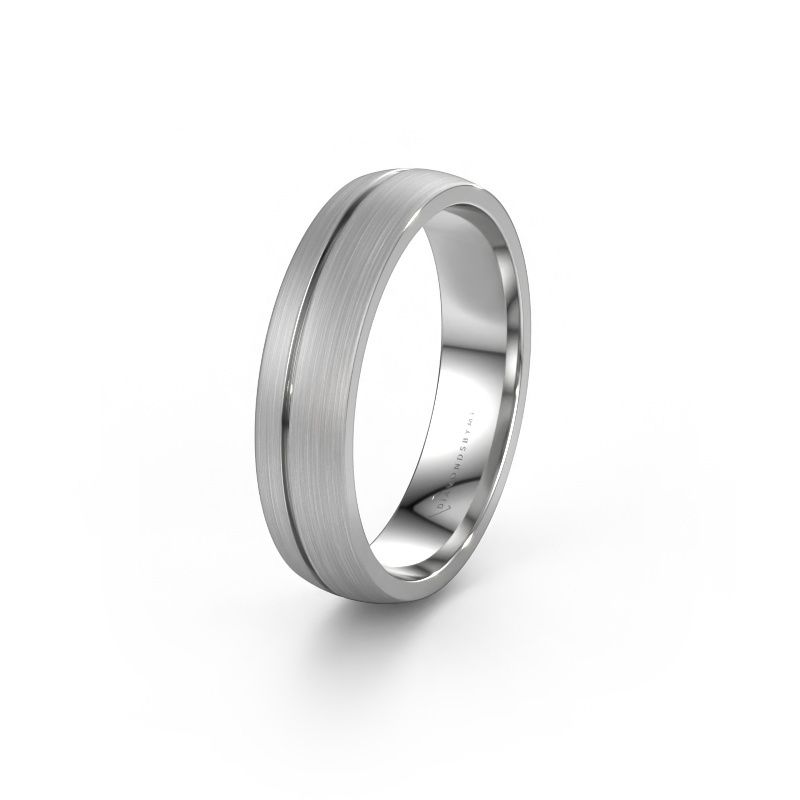 Wedding ring WH0166M25A 585 white gold ±0.20x0.07 in