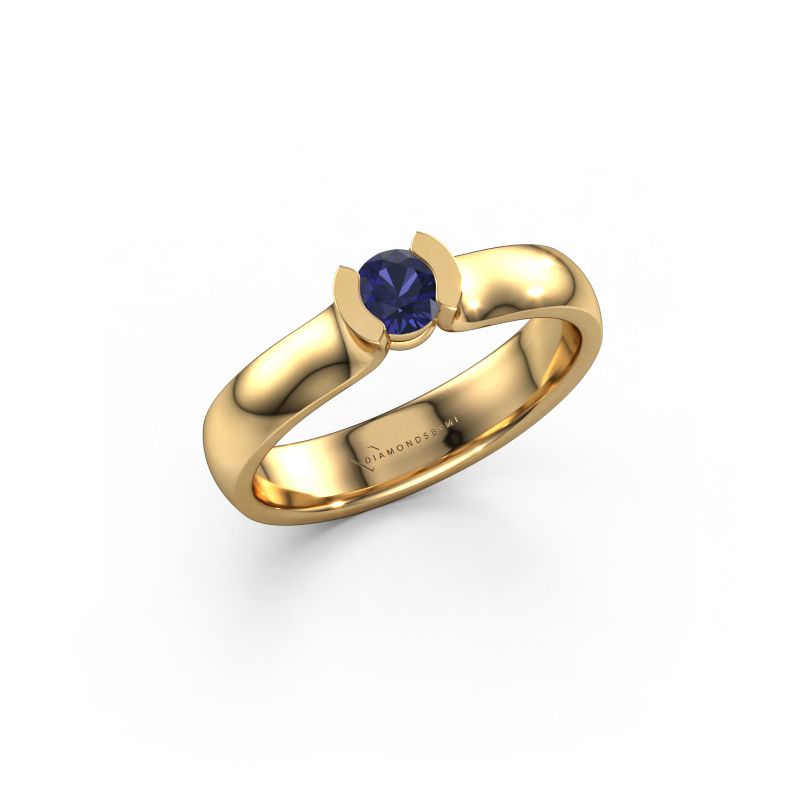 Ring Ophelia 585 gold sapphire 4.2 mm