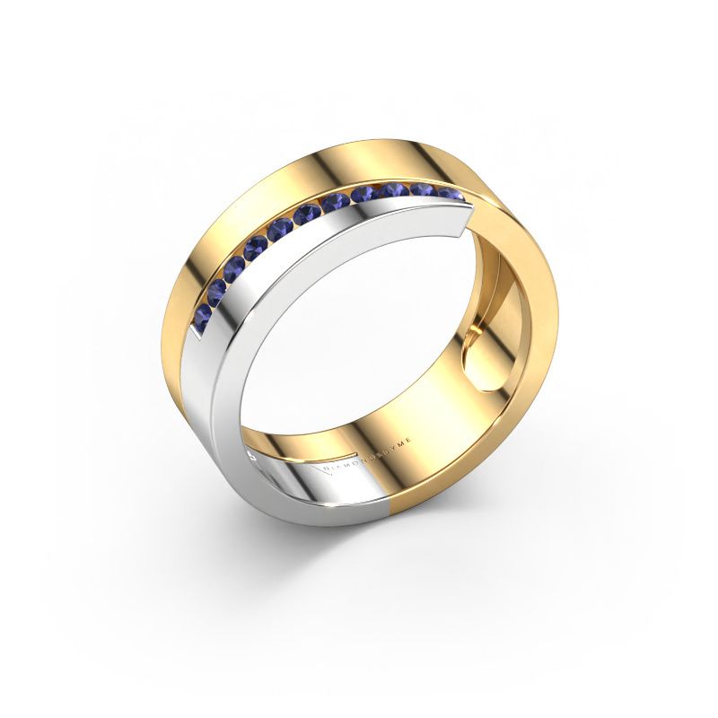 Ring Loma 585 goud saffier 1.5 mm