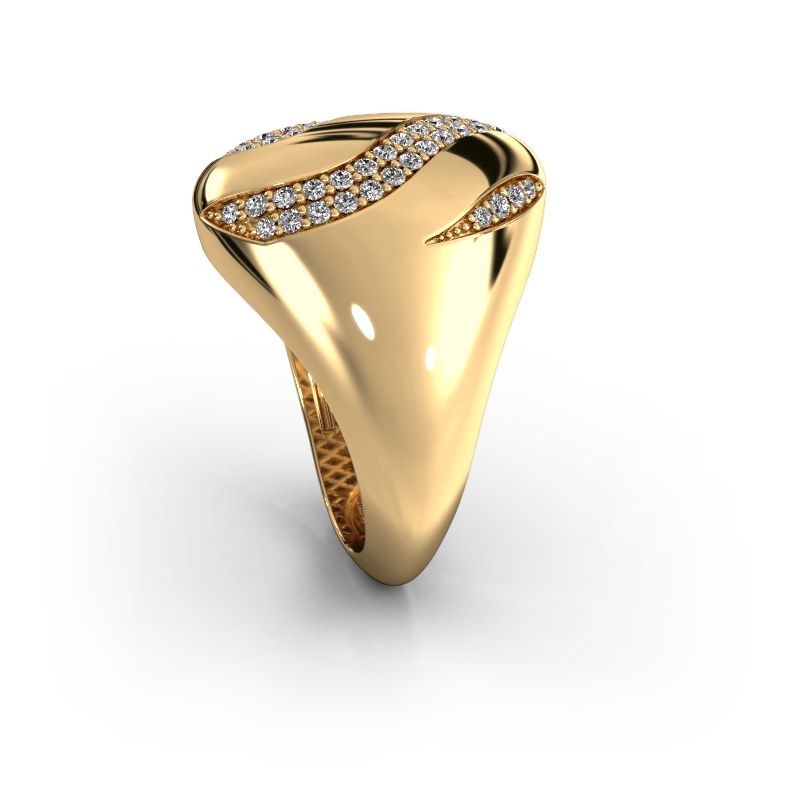 Image de Bague Vilma<br/>585 or jaune<br/>Diamant synthétique 0.333 crt