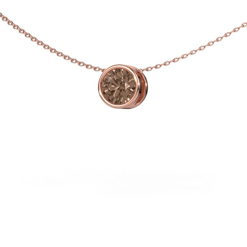 Hanger Lavon RND 585 rosé goud bruine diamant 1.00 crt