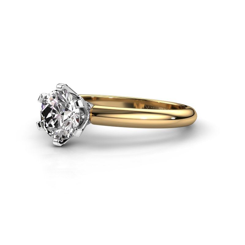 Image de Bague de fiançailles Tiffy 1<br/>585 or jaune<br/>Diamant 1.00 crt