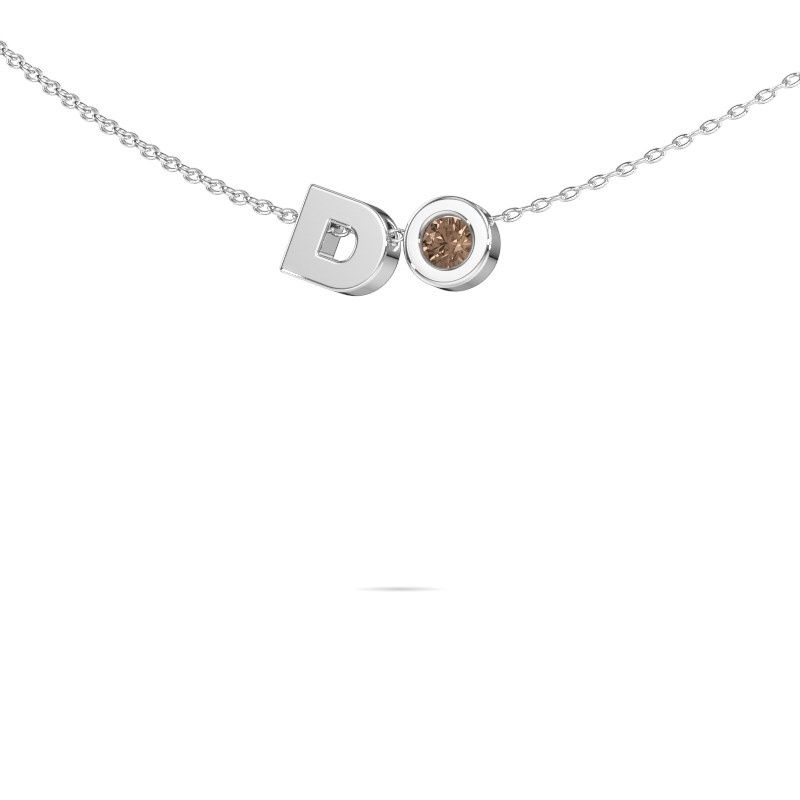 Pendentif initiale Initial 030 585 or blanc