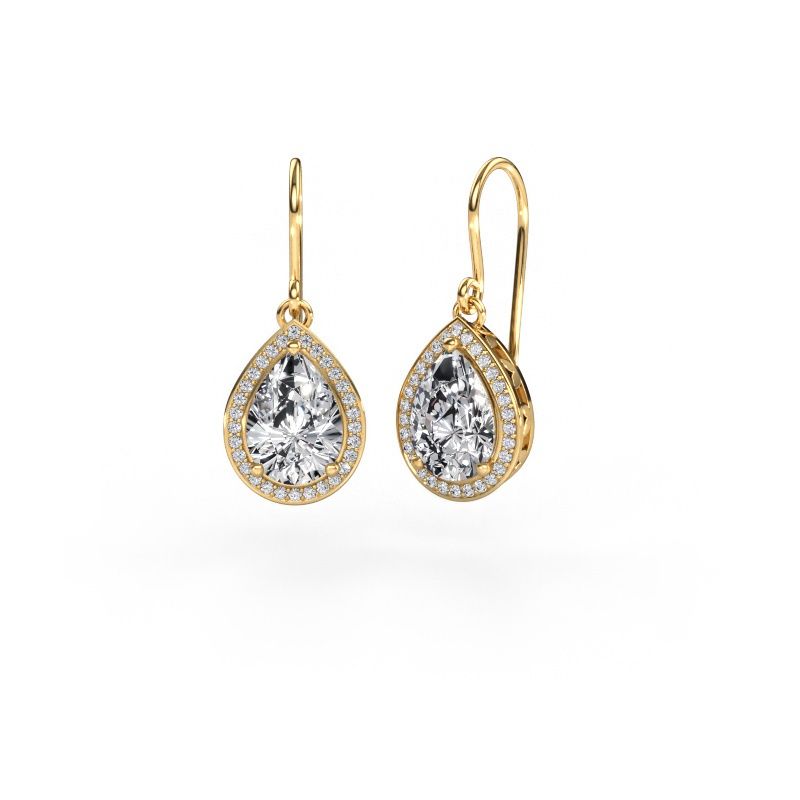 Drop earrings Beverlee 1 585 gold diamond 4.50 crt