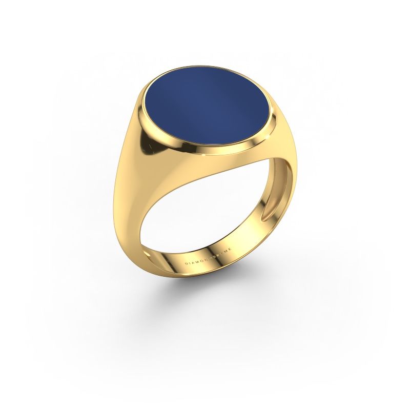Siegelring Herman 5 light 585 Gold Lapislazuli 15x13 mm