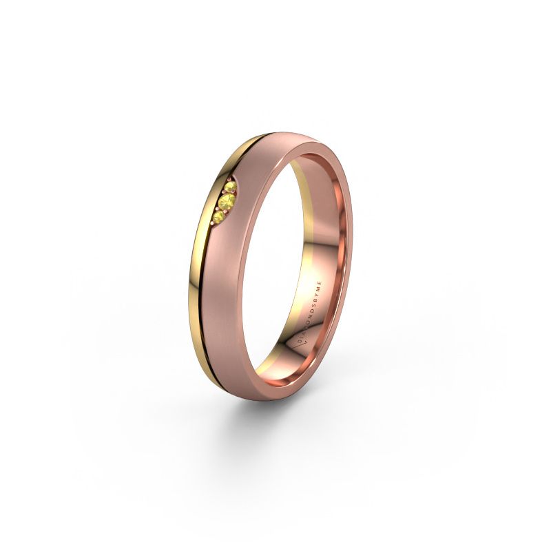 Alliance WH0334L24X 585 or rose saphir jaune ±4x1.5 mm