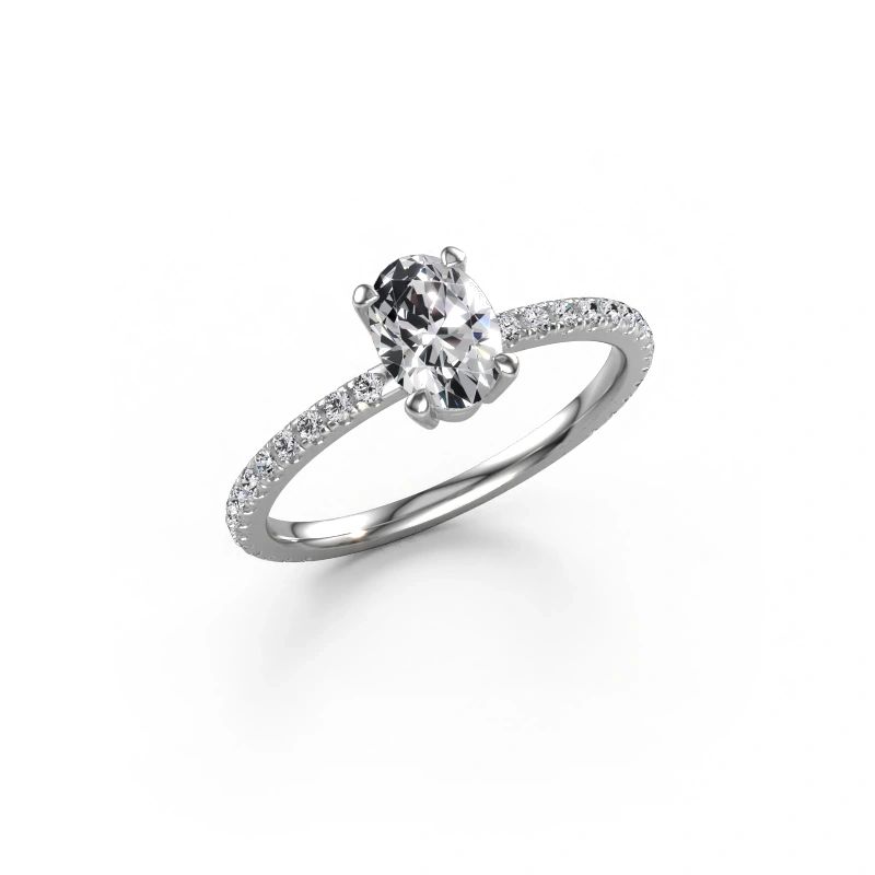 Engagement ring Lynelle 2 585 white gold diamond 0.70 crt