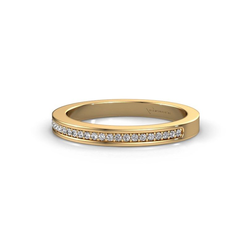 Afbeelding van Aanschuifring SRH0539C20H2<br/>585 goud<br/>Diamant 0.135 crt