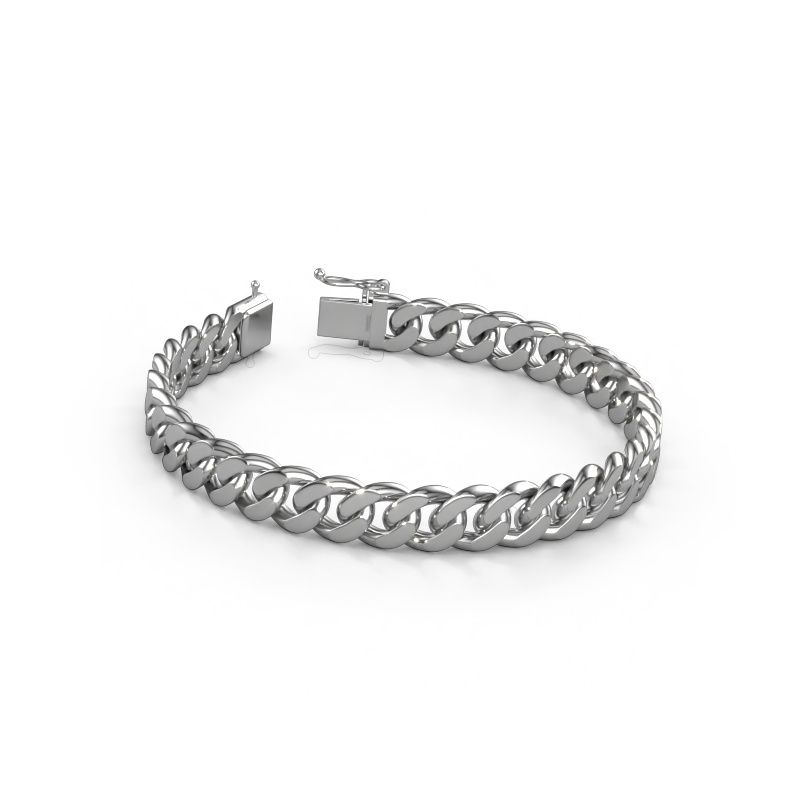 Cuban bracelet ±10 mm 585 or blanc