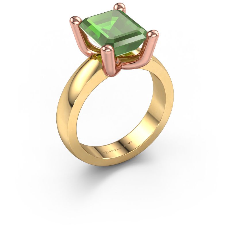 Ring Clelia EME 585 Gold Turmalin grün 10x8 mm