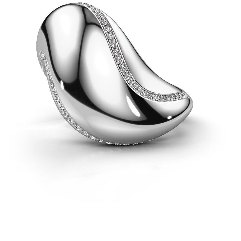 Afbeelding van Ring Phyliss<br/>585 witgoud<br/>Lab-grown diamant 0.36 crt