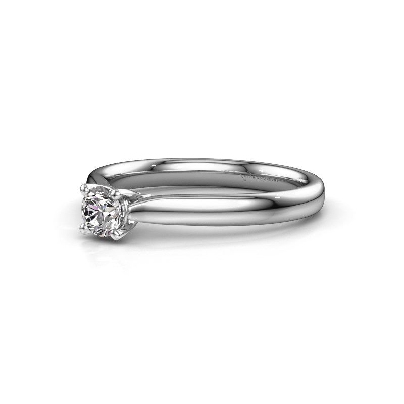 Afbeelding van Verlovingsring Mignon rnd 1 925 zilver diamant 0.25 crt