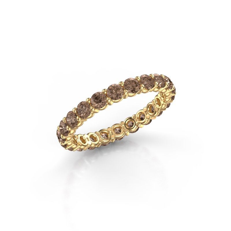 Bild von Vorsteckring heddy rnd 2.7<br/>585 Gold<br/>braun diamant 1.76 crt