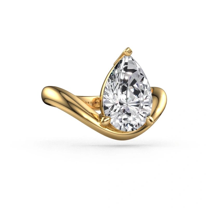 Engagement ring Femke PER 585 gold lab grown diamond 3.00 crt