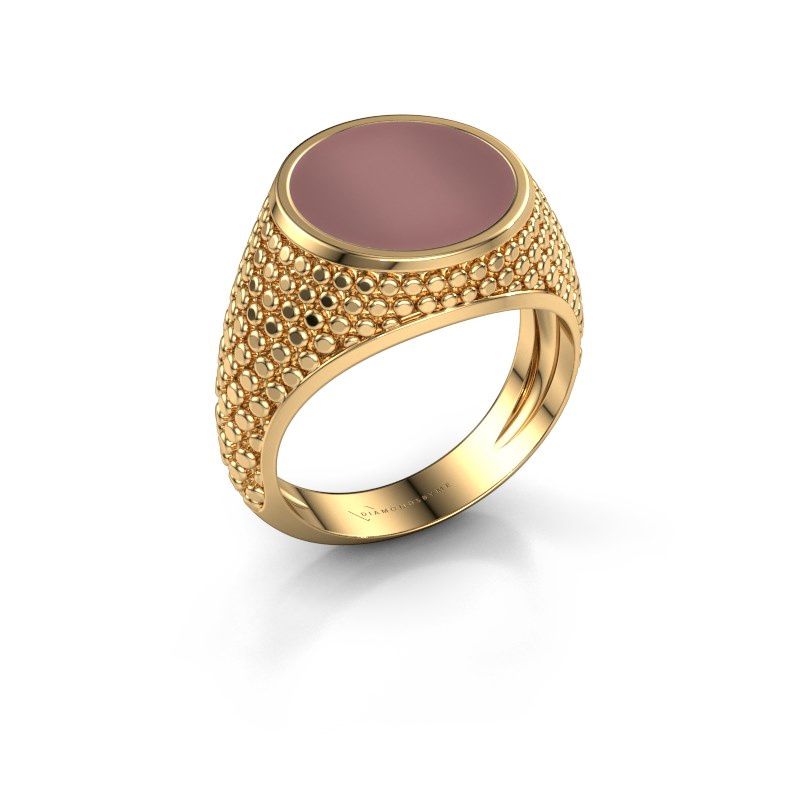 Zegelring Zachary 2 585 goud carneool 12 mm