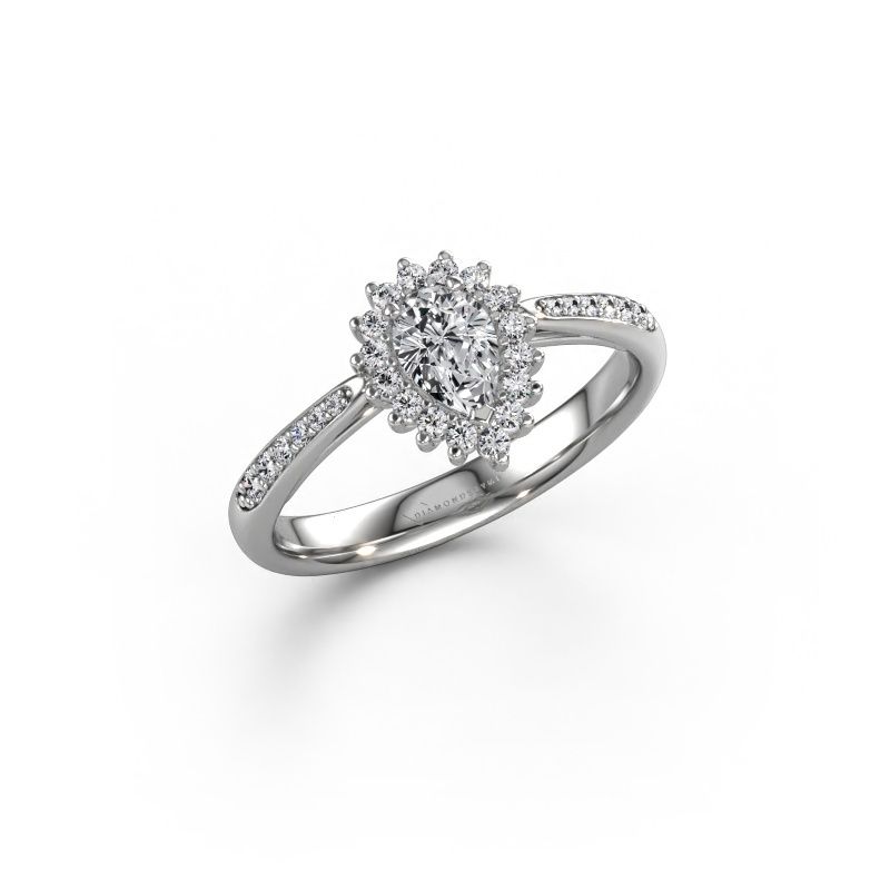 Verlovingsring Tilly per 2 585 witgoud lab-grown diamant 0.45 crt