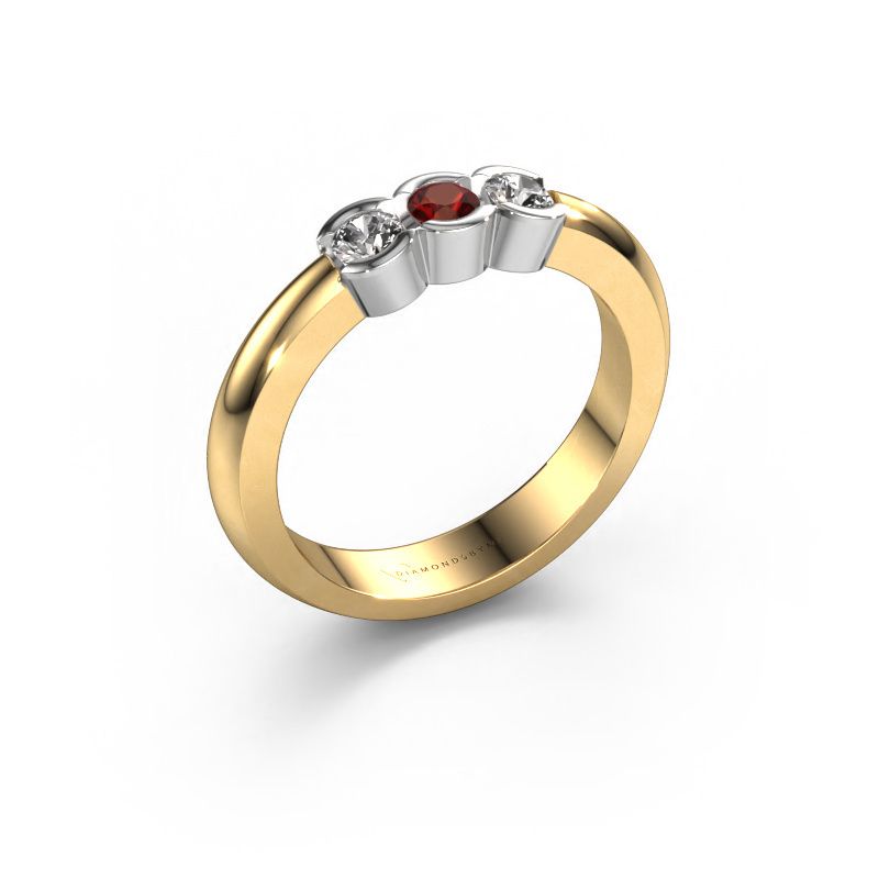 Ring Lotte 3 585 Gold Granat 3 mm