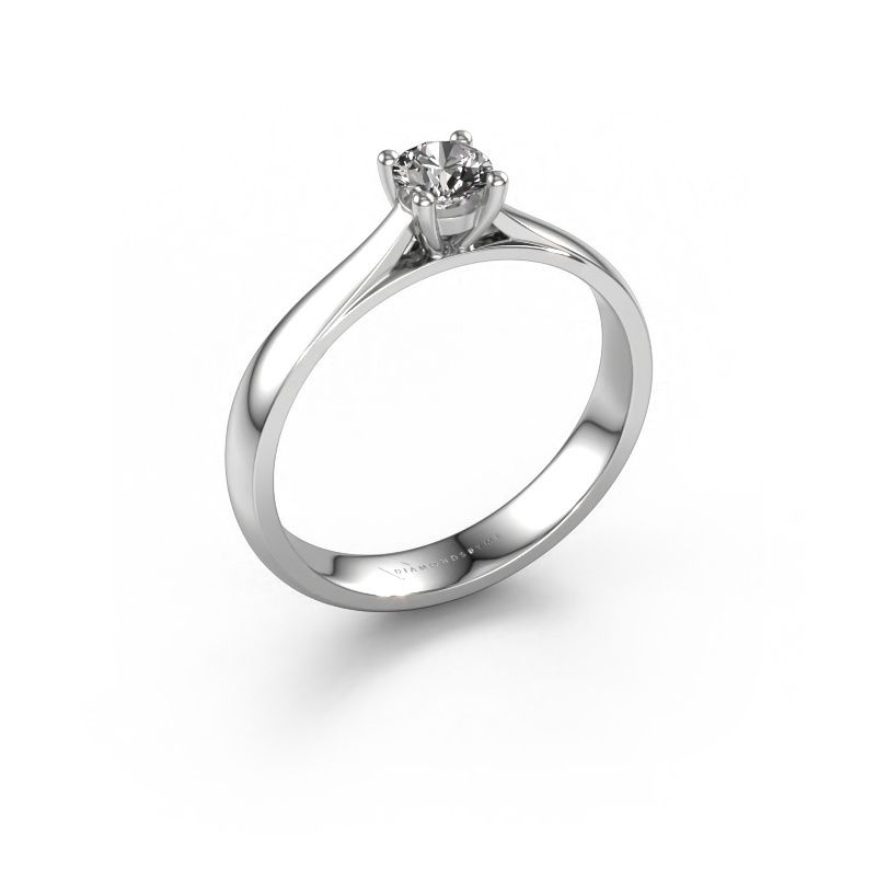 Verlobungsring Sam 950 Platin Zirkonia 4.2 mm