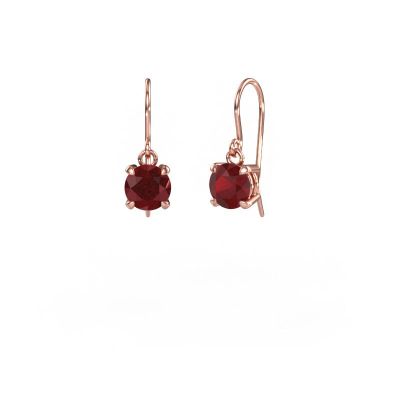 Ohrhänger Laurie RND 1 585 Roségold Rubin 6 mm