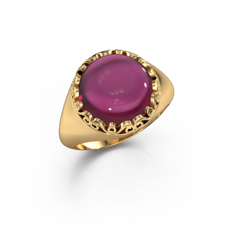 Ring Birgit 585 goud rhodoliet 6 mm
