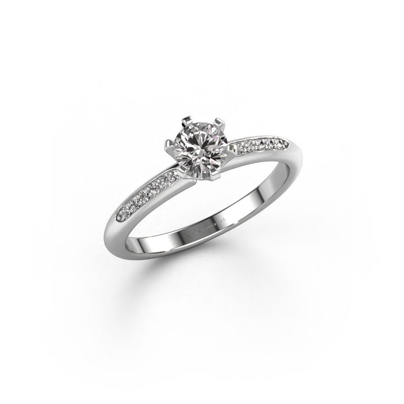 Verlovingsring Tiffy 2 950 platina diamant 0.40 crt