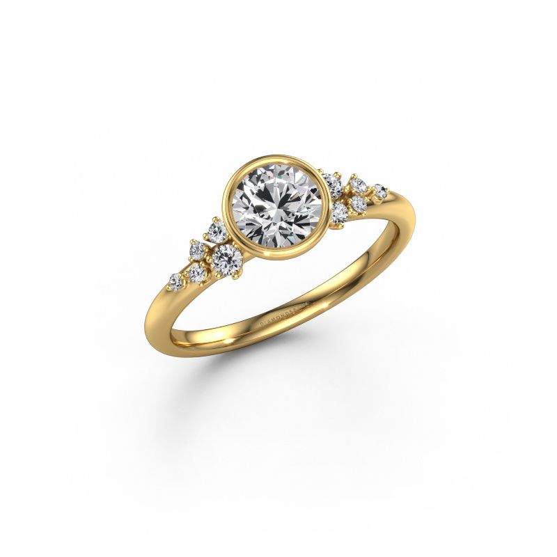 Verlovingsring Aliyah RND 585 goud lab-grown diamant 0.70 crt