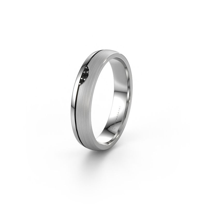 Ehering WH0334L24X 950 Platin Schwarz Diamant ±4x1.5 mm
