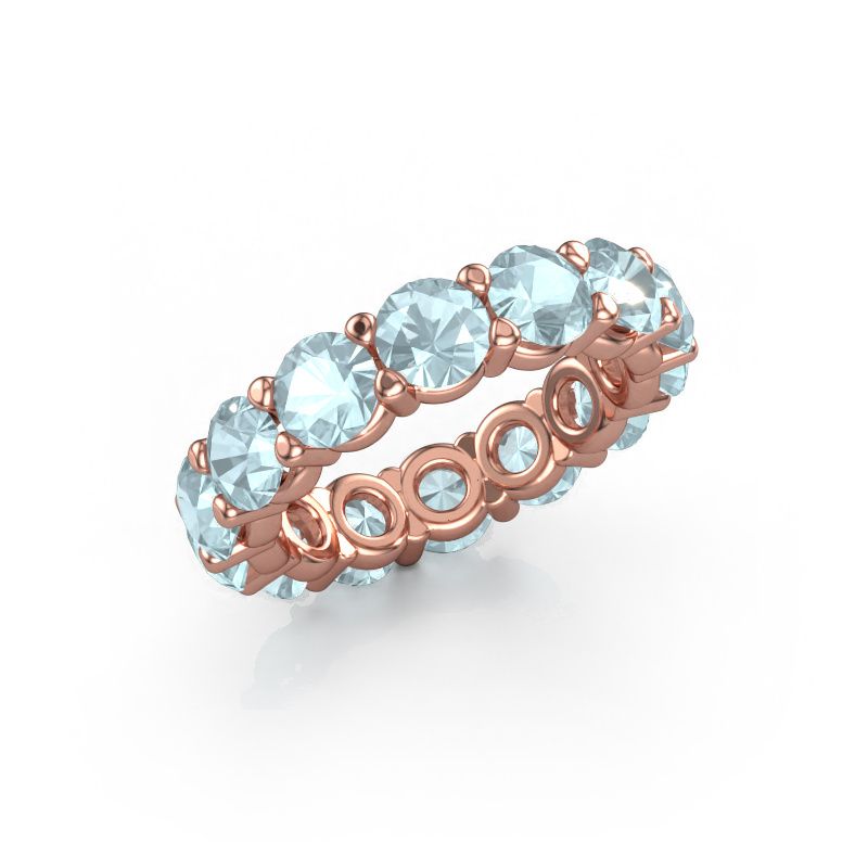 Ring Heddy rnd 4.7 585 Roségold Aquamarin 4.7 mm