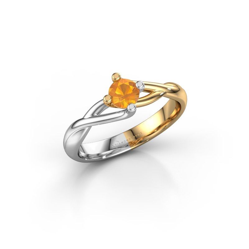 Image of Ring Paulien<br/>585 gold<br/>Citrin 4.2 mm