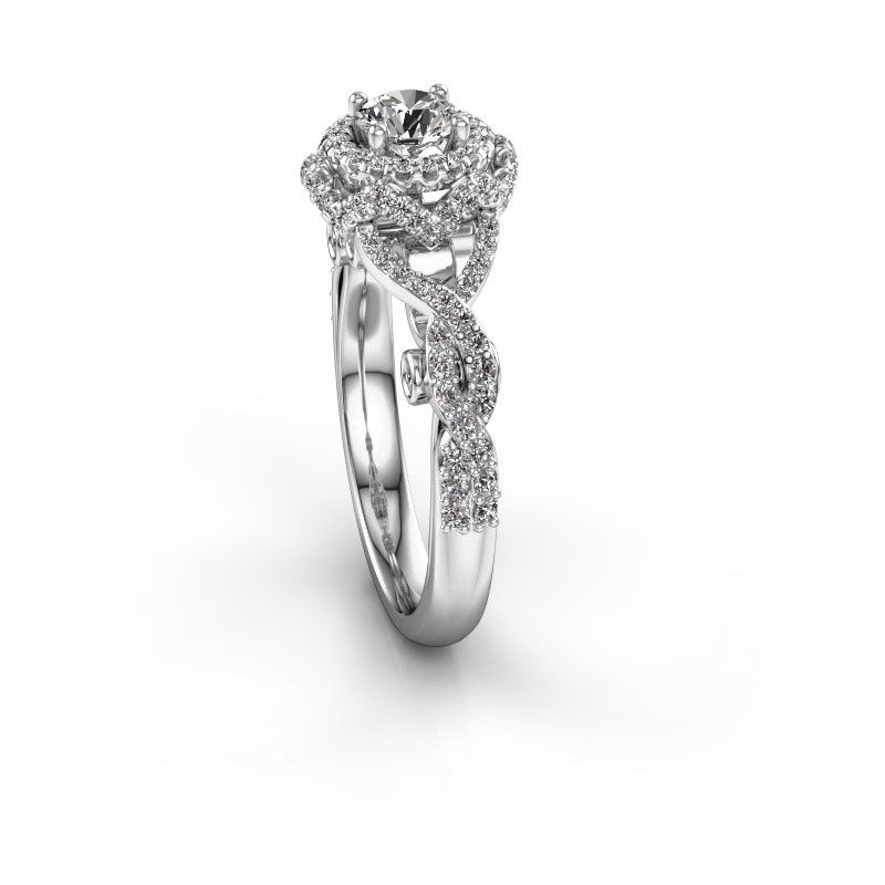 Afbeelding van Verlovingsring Cathryn<br/>585 witgoud<br/>Diamant 1.026 crt