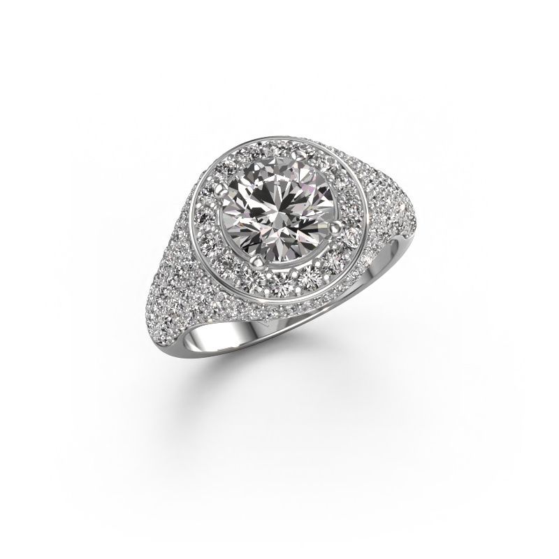Ring Dayle 950 Platin Zirkonia 7 mm