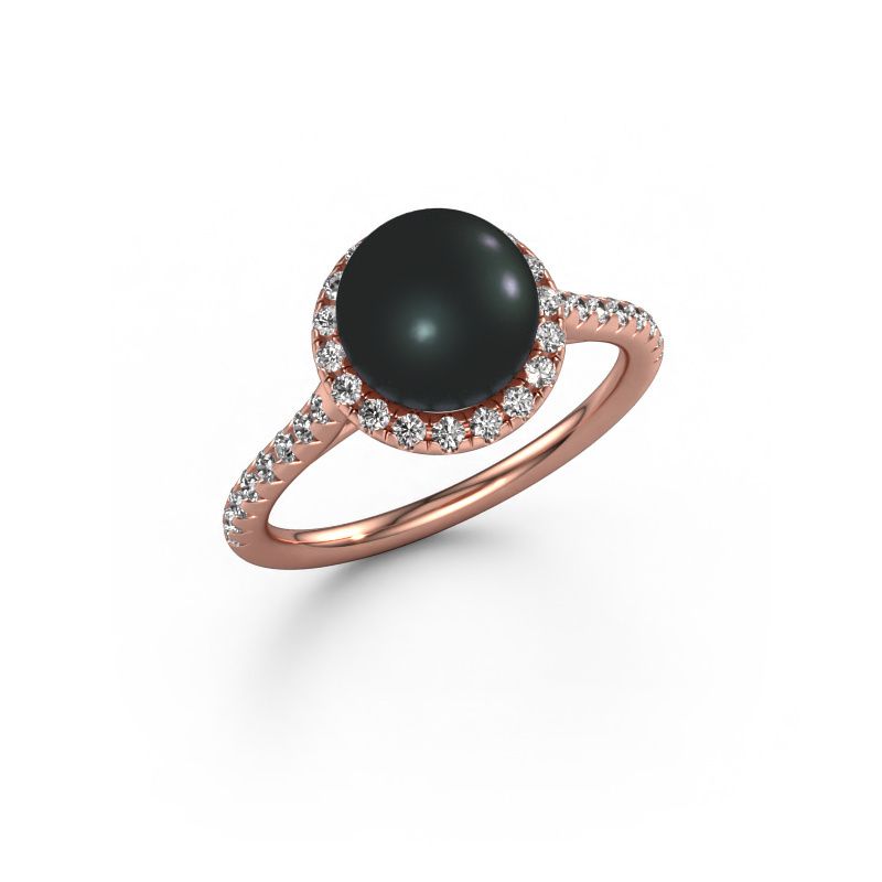 Ring Anke 585 rose gold black pearl 7 mm