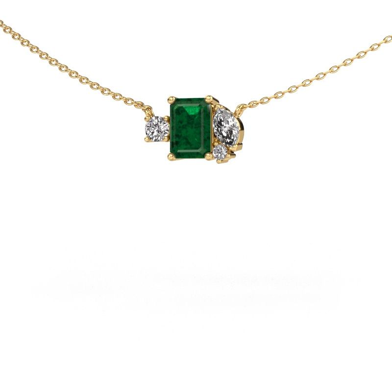 Anhänger Frauke EME 585 Gold Smaragd 7x5 mm