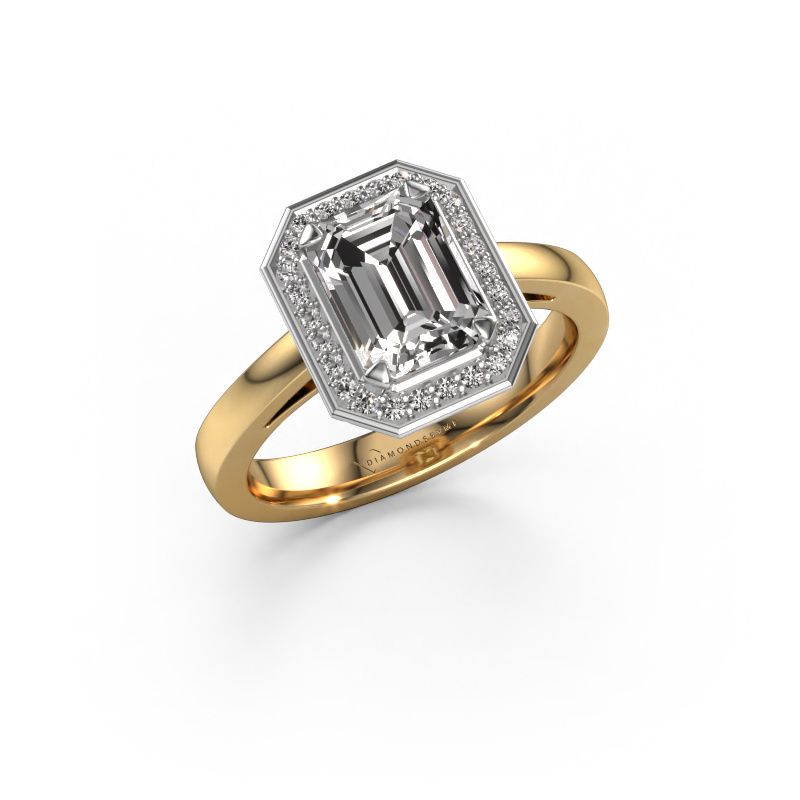 Verlobungsring Dodie 1 eme 585 Gold Zirkonia 8x6 mm