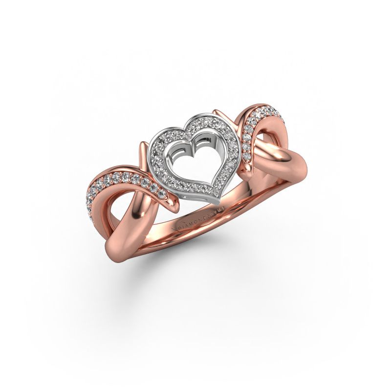 Ring Earlie 2 585 rose gold lab-grown diamond 0.244 crt