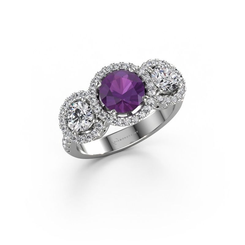Ring Lacie 950 platinum amethyst 6.5 mm