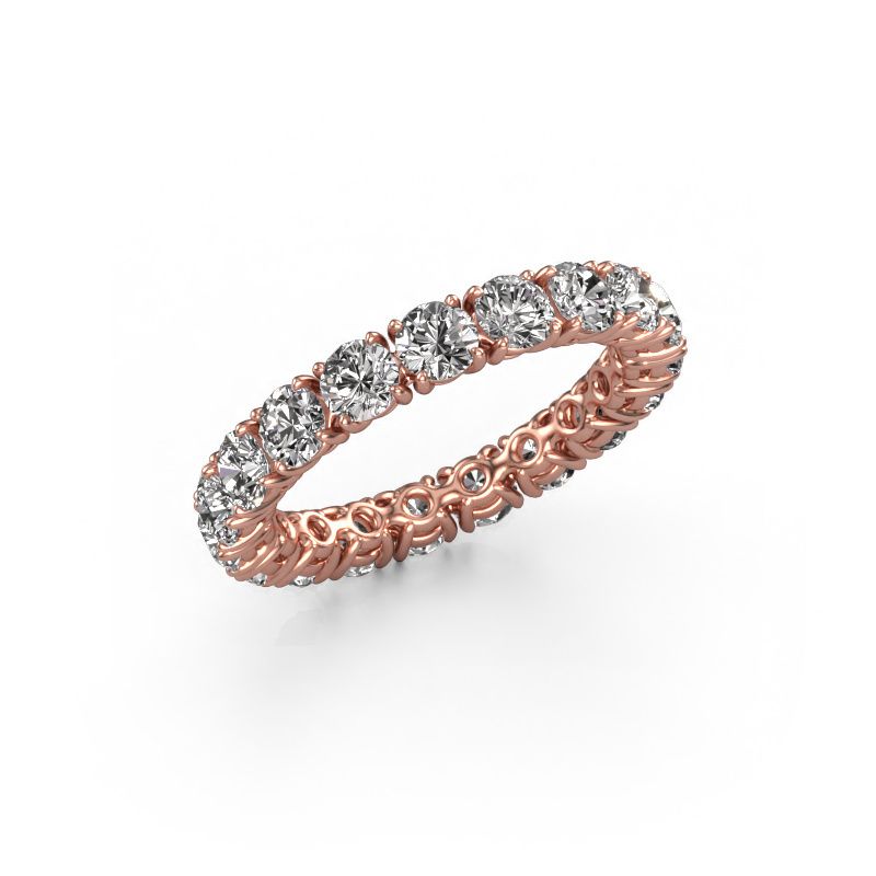 Stackable ring Vivienne 3.4 585 rose gold lab-grown diamond 2.700 crt