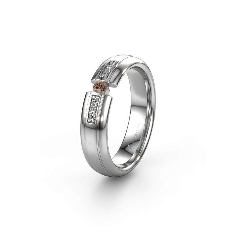 Trauring WH2128L26C 950 Platin Braun Diamant ±5x2 mm