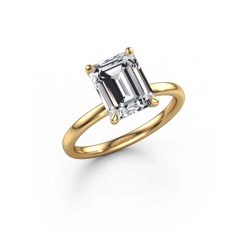 Engagement ring Crystal EME 1 585 gold lab grown diamond 2.50 crt