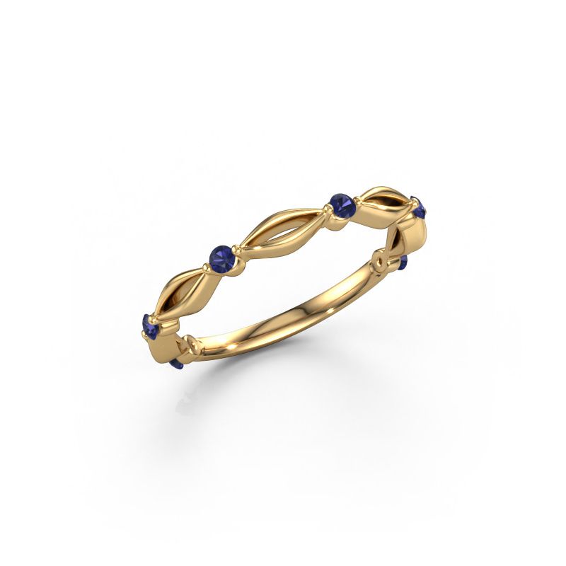 Aanschuifring Shalon 585 goud saffier 1.8 mm