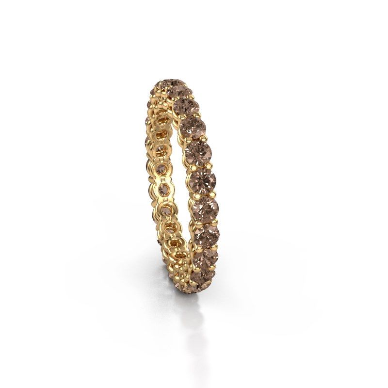 Image of Stackable ring Michelle full 2.7 585 gold brown diamond 1.92 crt