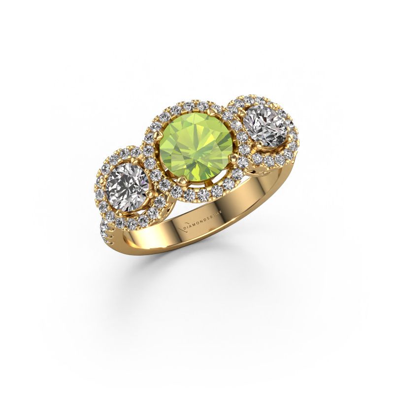 Ring Lacie 585 gold peridot 6.5 mm